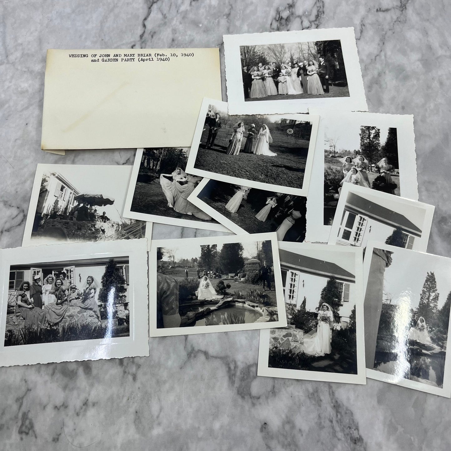 1940 Collection of Photos Wedding of John and Mary Briar, Virginia Area P4-9