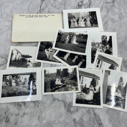 1940 Collection of Photos Wedding of John and Mary Briar, Virginia Area P4-9