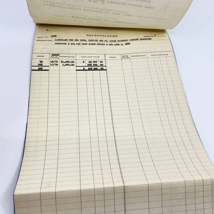 1954 New York, Ohio and St. Louis Railroad Company Certificate of Cremation AB2