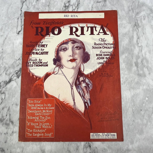 Rio Rita - Ziegfeld's Rio Rita 1926 Sheet Music TK2-SM4