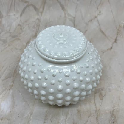 Milk Glass White Hobnail Light Shade Globe Ceiling Wall Mount 5” TE5
