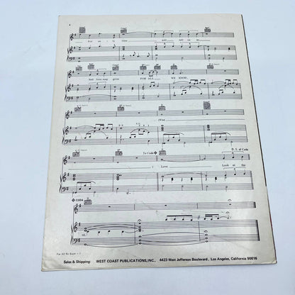 1970 Sheet Music For All We Know Lovers & Other Strangers The Carpenters TE2