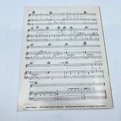 1970 Sheet Music For All We Know Lovers & Other Strangers The Carpenters V43-1
