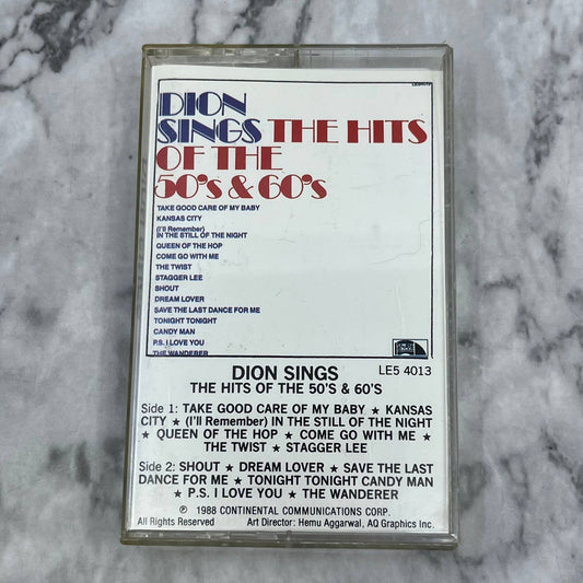 DION ~ SINGS THE HITS OF THE 50's & 60's ~ CASSETTE 1979 Cassette Tape TD9-55