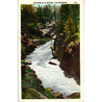 Stanislaus River California c1910 - Original Postcard TJ9-P1