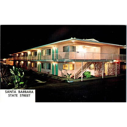 Vintage Postcard Motel 6 State Street Santa Barbara CA SF2
