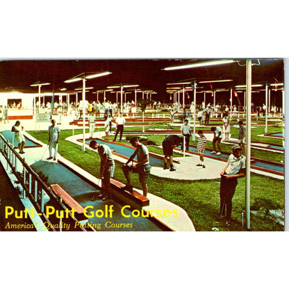 Putt-Putt Golf Courses Fayetteville North Carolina Original Postcard TK1-23