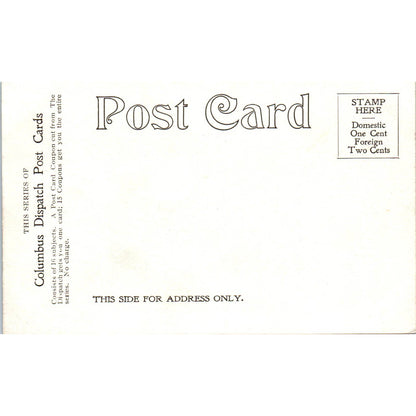 Antique Postcard Bird's-Eye View of Ohio State University Columbus Ohio TD9