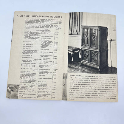 1920s The Story Of A Great Achievement RCA Victor Record Player Ad Booklet TF7