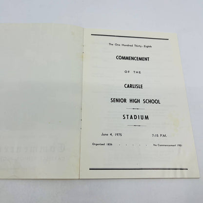 1975 - 138th Carlisle Senior High School Commencement Carslile PA TD6