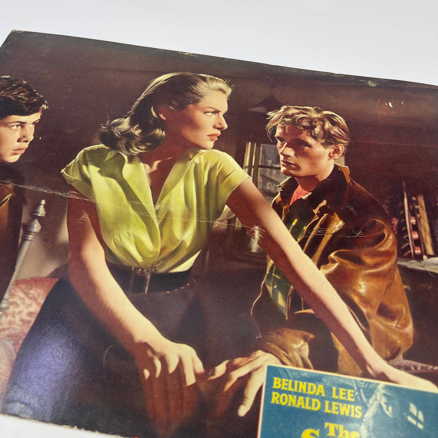 1958 The Secret Place Belinda Lee Ronald Lewis British Lobby Card 13 FL4