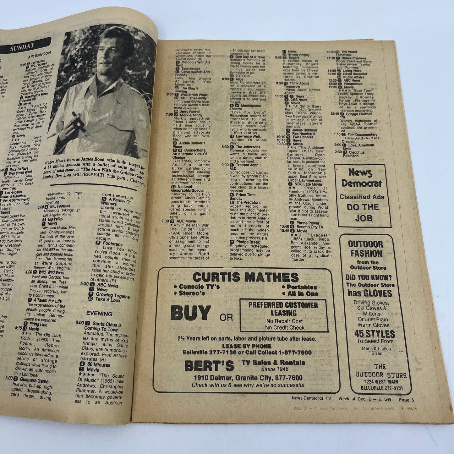 1979 Dec 2 Bellville IL News-Democrat TV Listings Magazine Aunt Mary L4-1