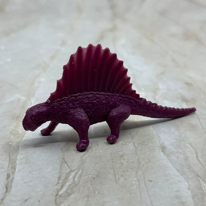 Vintage MPC Purple Dimetrodon Dinosaur Mini Plastic Figure Toy Figurine TE5-S2