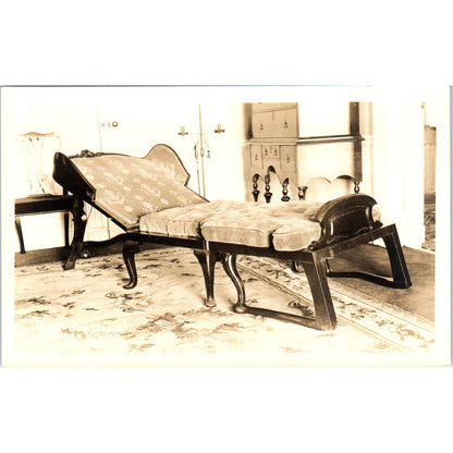 Antique Postcard RPPC Black House, Ellsworth, Maine Dutch Bed Chair SE8