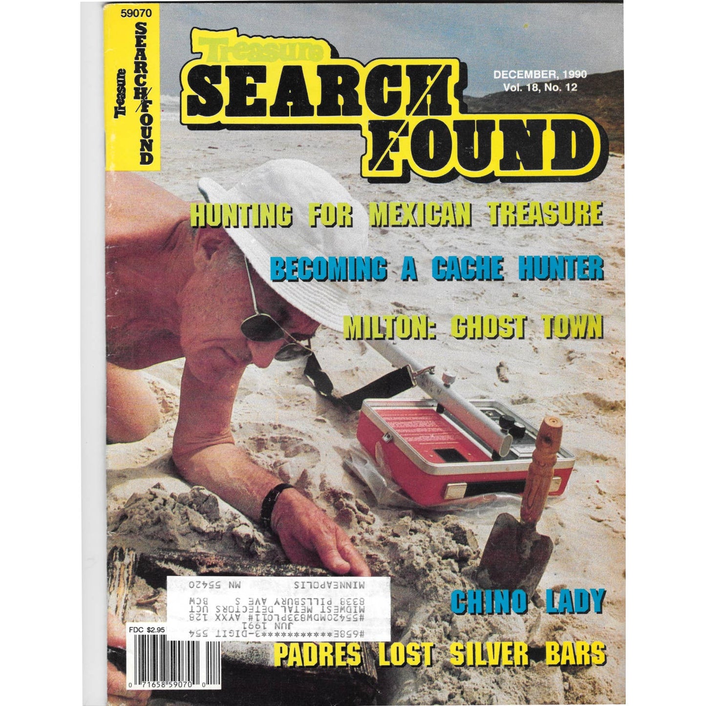 Treasure Search Found Magazine 1990 Dec Metal Detecting Gold Diamonds M2