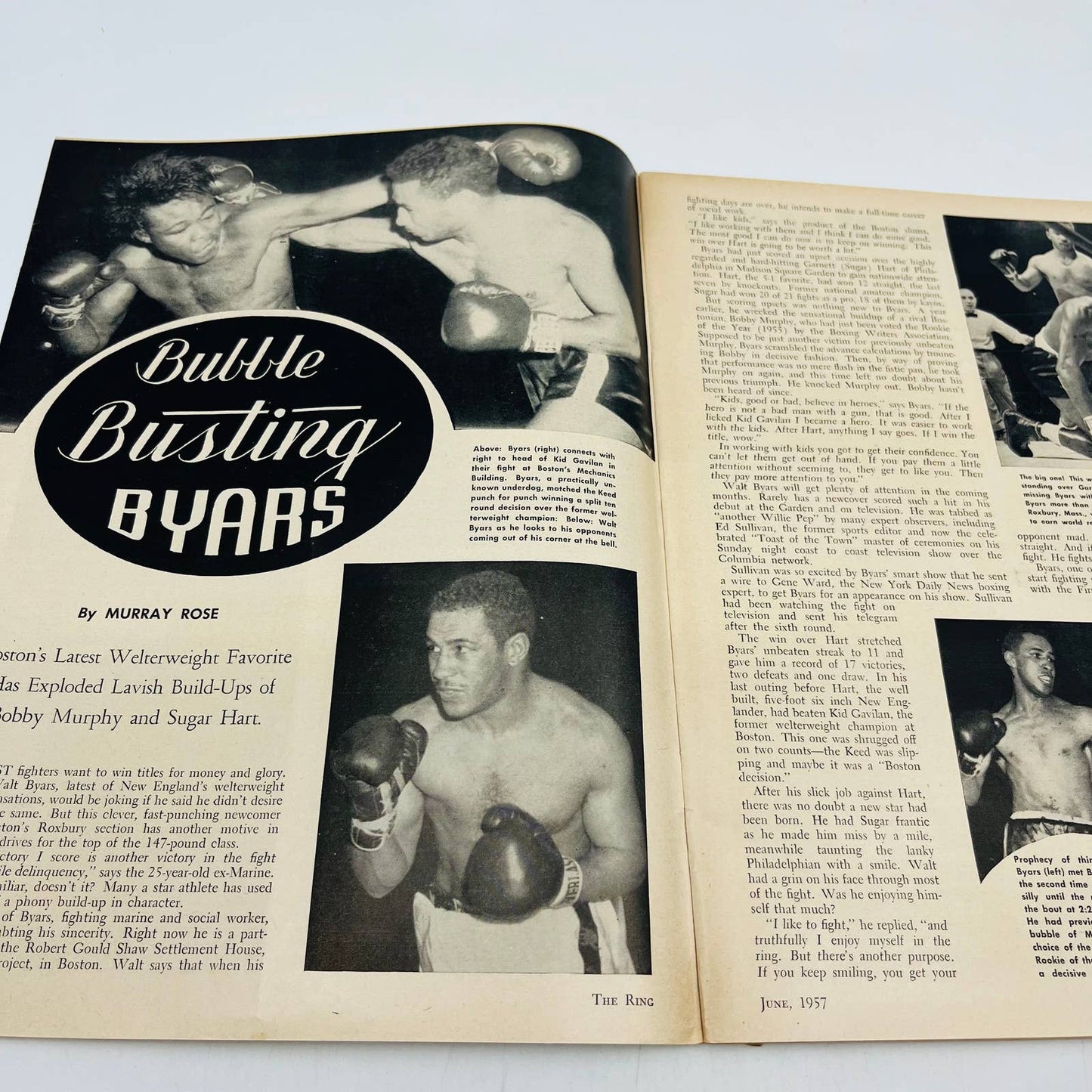 1957 June - The Ring Boxing Magazine Fullmer vs. Robinson TA5