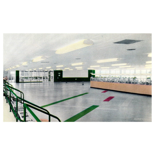 Vintage Postcard - New Clubhouse Interior Rockingham Park Salem Depot NH AD9