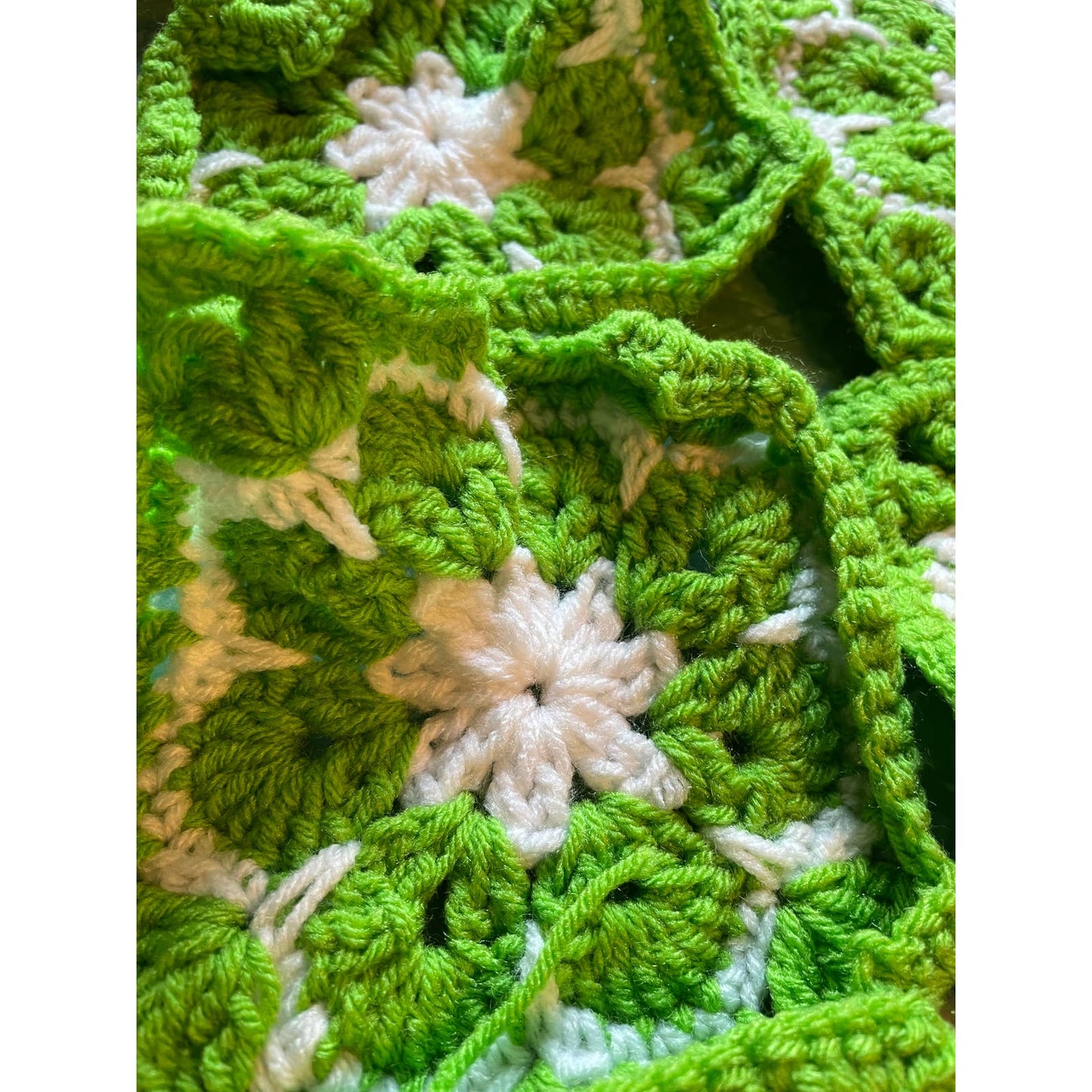 Vintage Crocheted Afghan Blanket Squares Craft Lot (43 Total) TD6