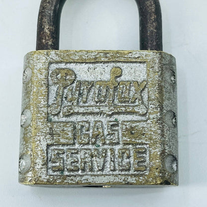 Vintage Yale Advertising Pyrofax Gas Service Mini Lock Padlock With Key SA8