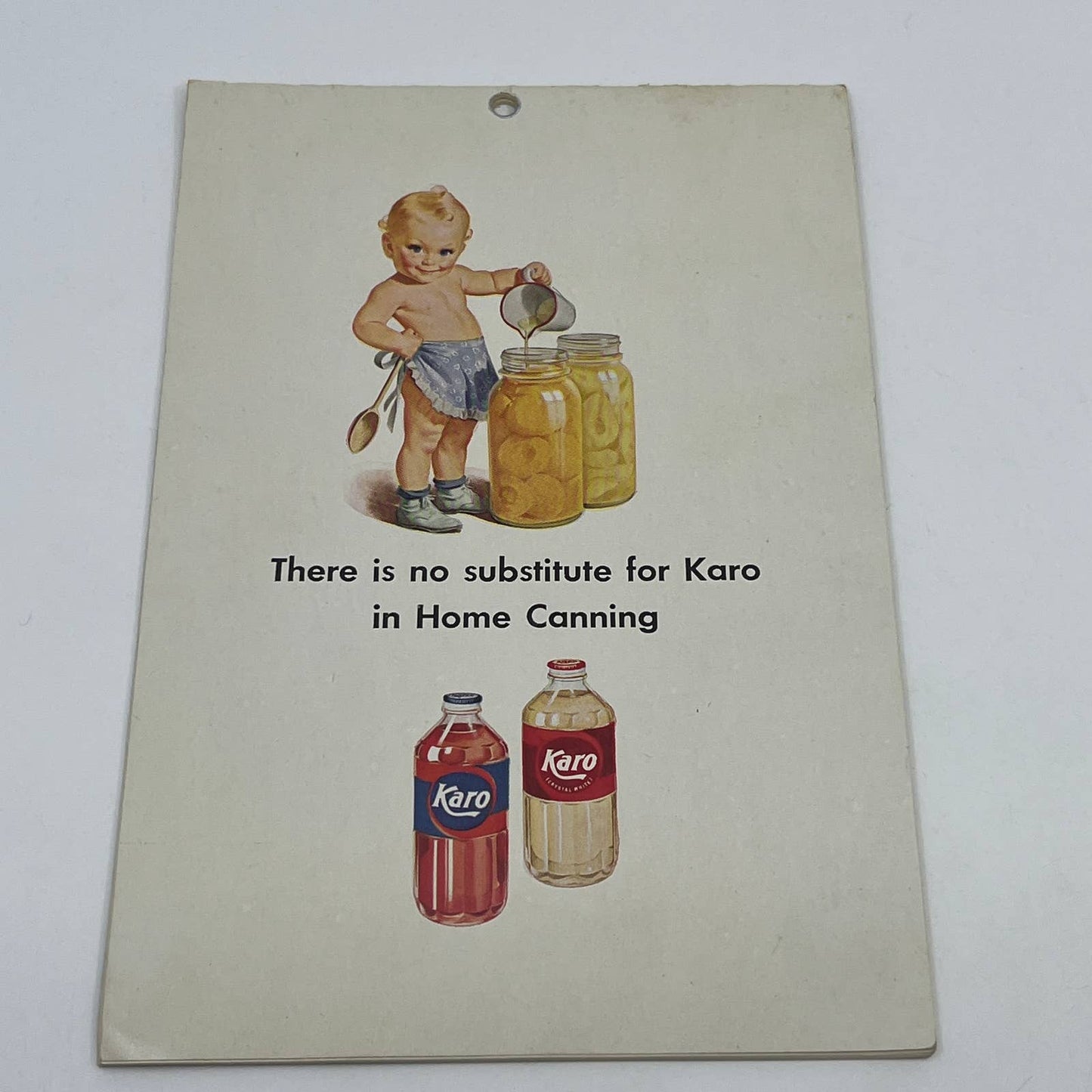 1940s Karo Syrup How to Can Finer Fruits - Guide to Home Canning Size Tables TG6