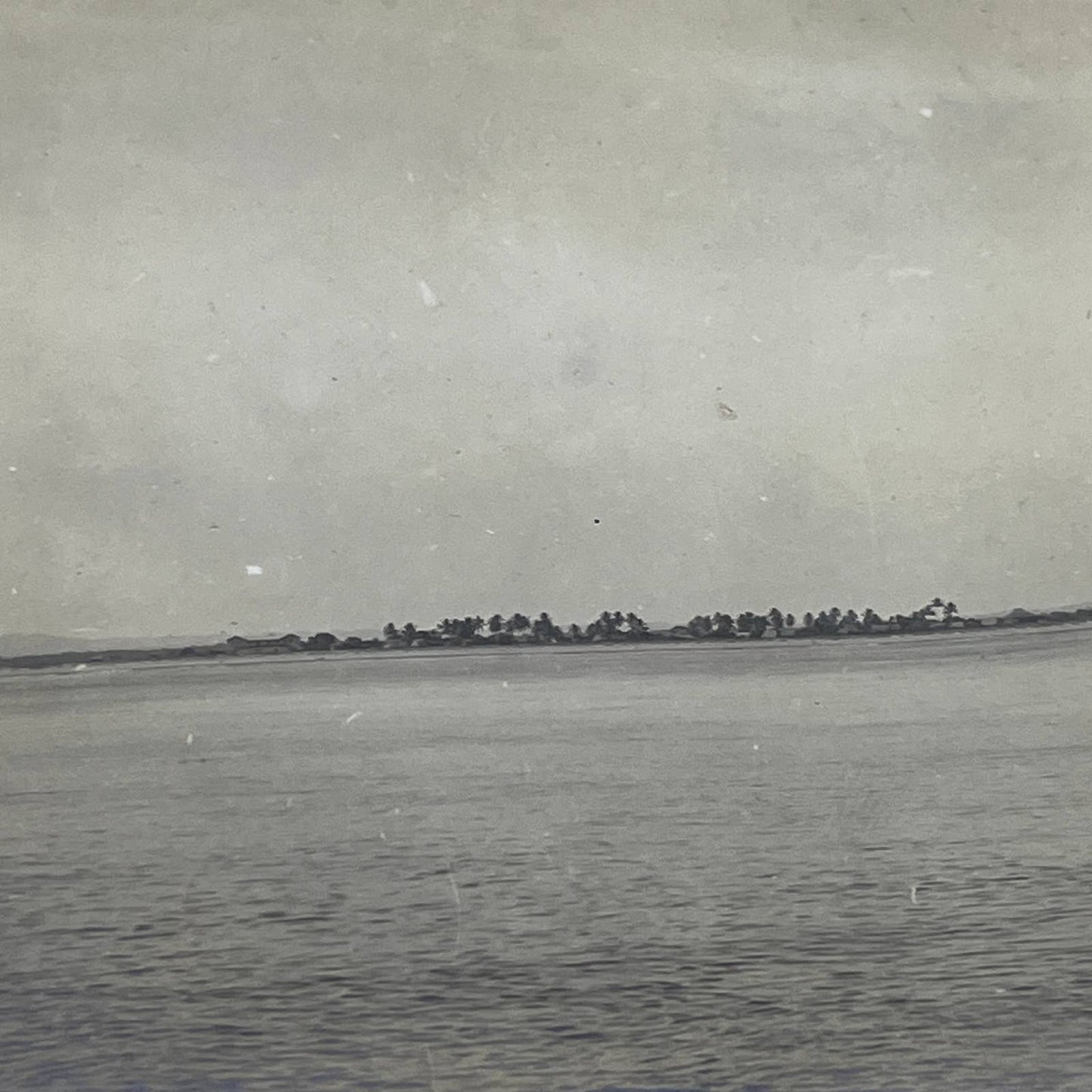 1903 Original Sepia Photograph View of Shoreline Tecolutla Mexico AC7