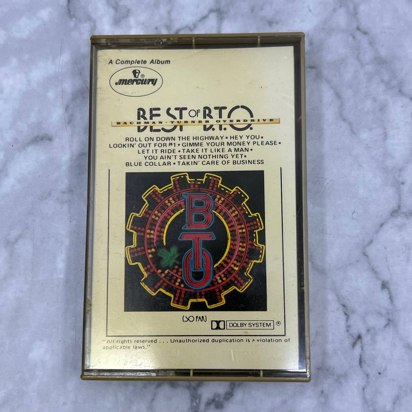 Best Of BTO Bachman-turner Overdrive Cassette Tape TB7-17