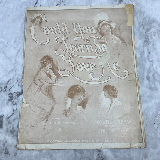 1911 Sheet Music Could You Learn to Love Me Dearie Maxwell Goldman V38