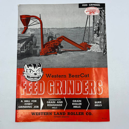 1962 Western BearCat Feed Grinders Advertising Booklet Hastings NE TH7