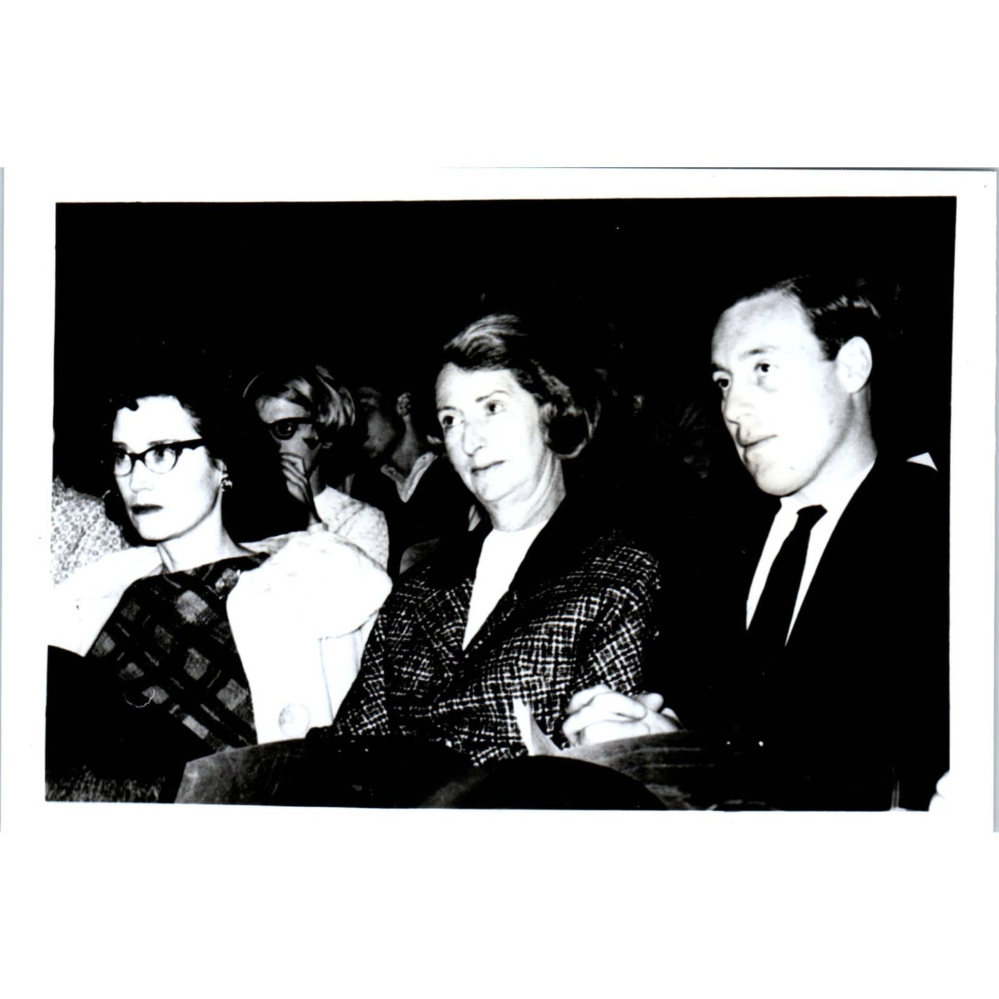 Pres. Ward & Robert Laurie at Ambassador Waller Address 1966 Photo 5x7 TK1-P4