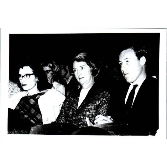 Pres. Ward & Robert Laurie at Ambassador Waller Address 1966 Photo 5x7 TK1-P4