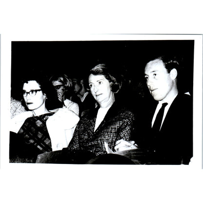 Pres. Ward & Robert Laurie at Ambassador Waller Address 1966 Photo 5x7 B10
