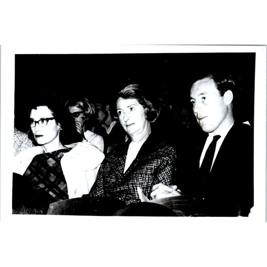 Pres. Ward & Robert Laurie at Ambassador Waller Address 1966 Photo 5x7 B10