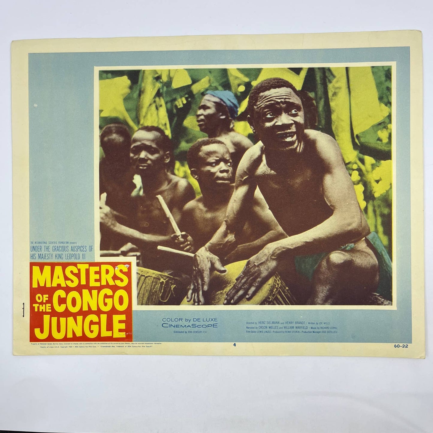 1960 Masters of the Congo Jungle Lobby Card FL4