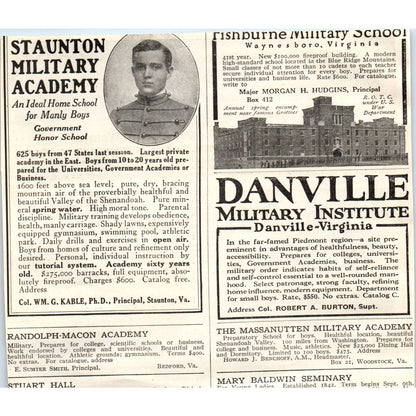 c1920 Harper's Ad -  Brenau College Conservatory for Women Gainesville GA EA3