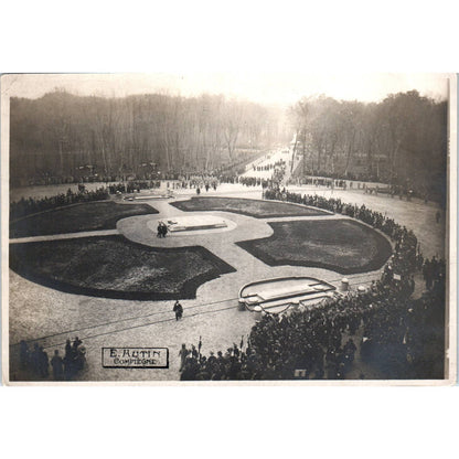 1918 WWI Photograph Card Compiegne France Glade of the Armistice SE5