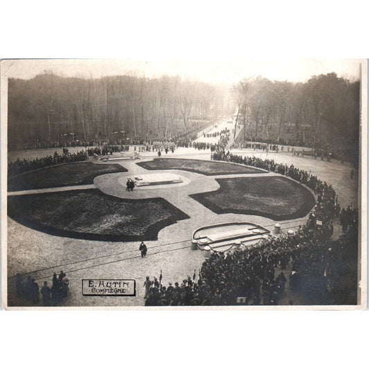 1918 WWI Photograph Card Compiegne France Glade of the Armistice SE5