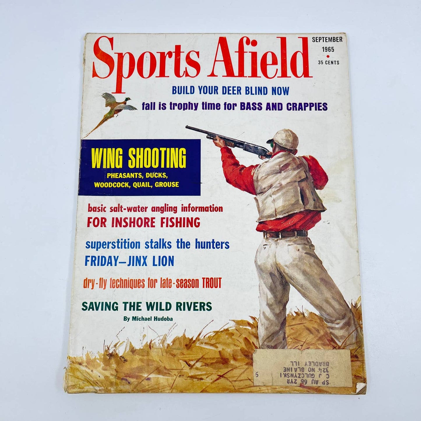 1965 Sept Sports Afield Magazine Wing Shooting Woodcock Grouse Pheasant TE8