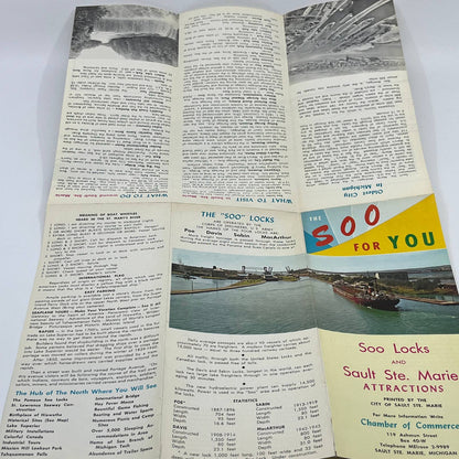 1960s The Soo for You Soo Locks & Sault St. Marie Attractions Brochure AC1