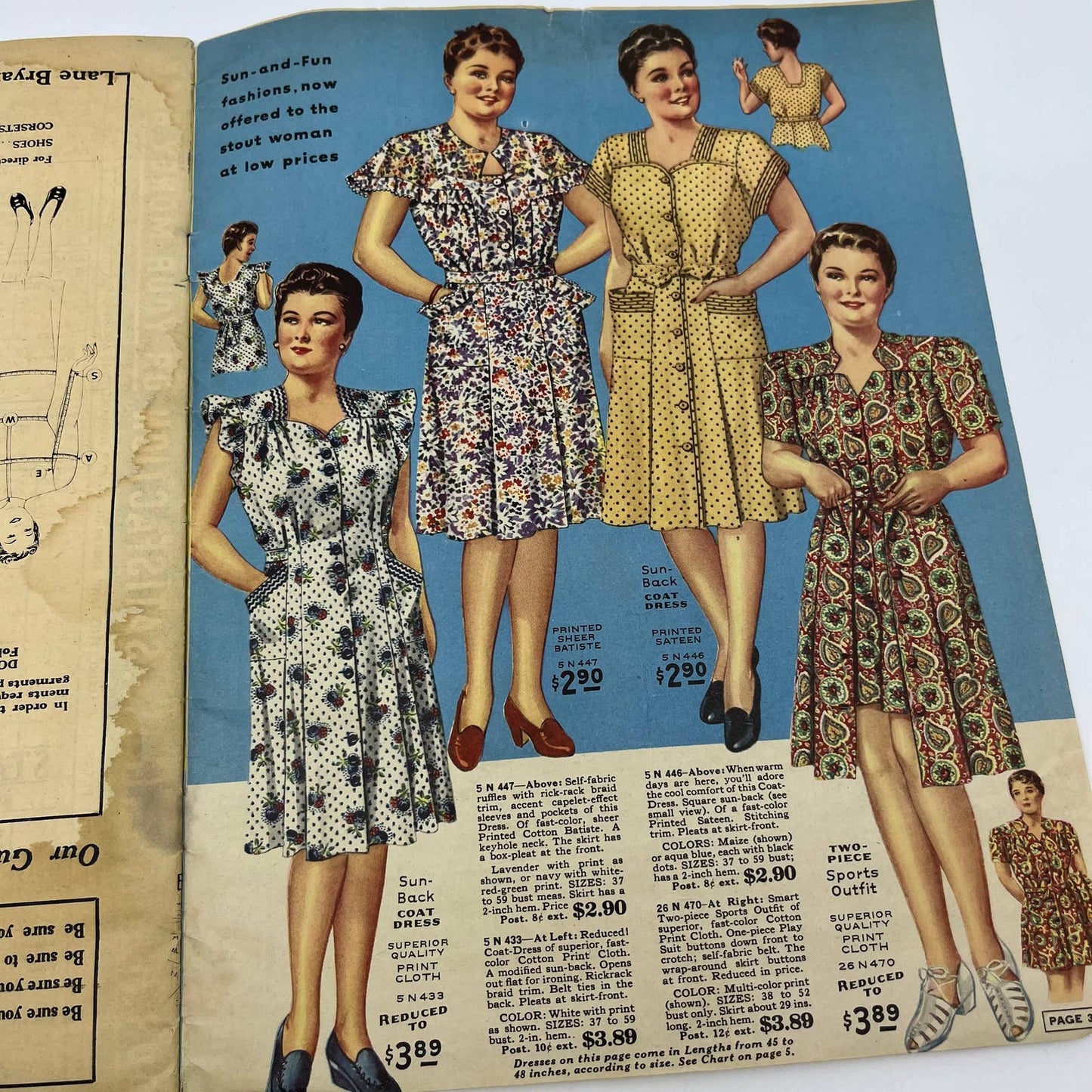 1946 Lane Bryant Catalog Fashions For Stout Women - Smart and Slimming TH8