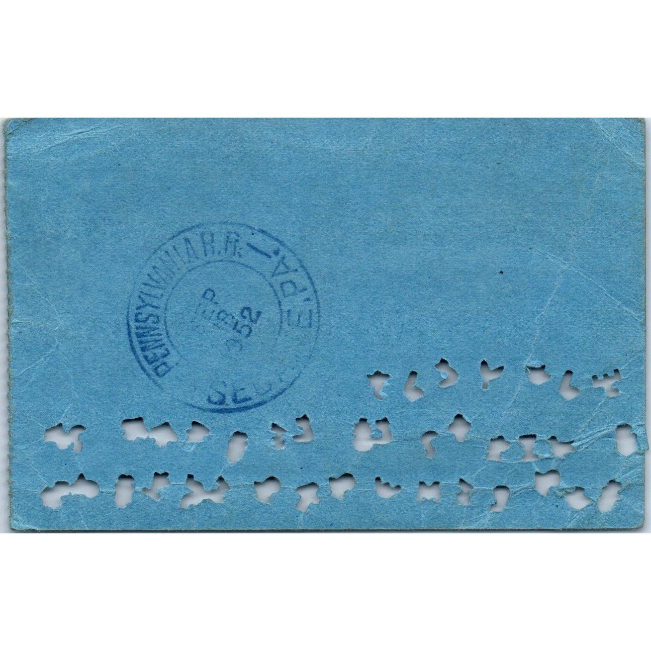 1952 Pennsylvania Railroad Company Monthly School Ticket AK3-M42