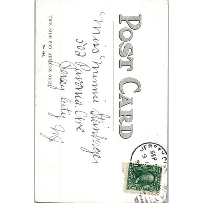 Courting Couple Hugging Romance 1906 Victorian Tinted Original Postcard P2-8