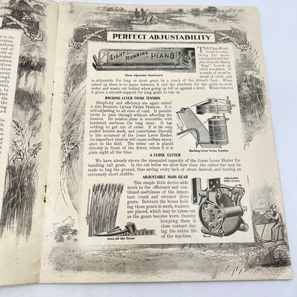 RARE 1900 Plano Light Running Harvesting Machinery Catalog Chicago TF7