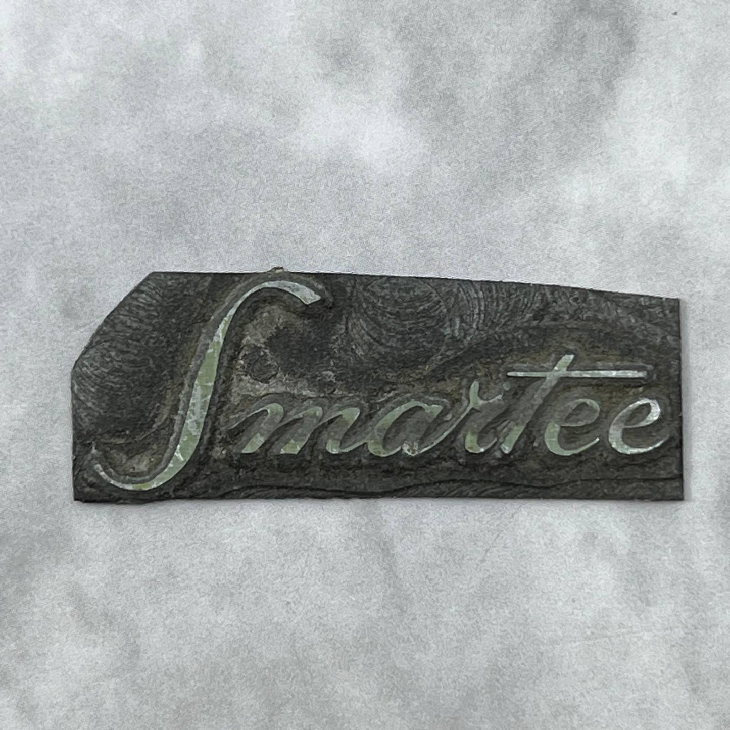 Vintage Printing Letterpress Printers Block Plate SMARTEE SE820