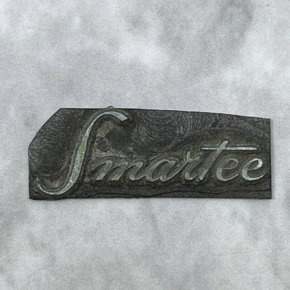 Vintage Printing Letterpress Printers Block Plate SMARTEE SE820