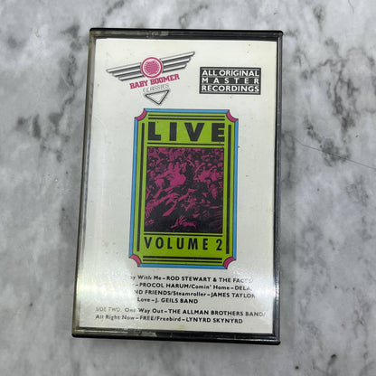 Baby Boomer Classics LIVE Volume 2 Rock Compilation Cassette Tape TJ6-80