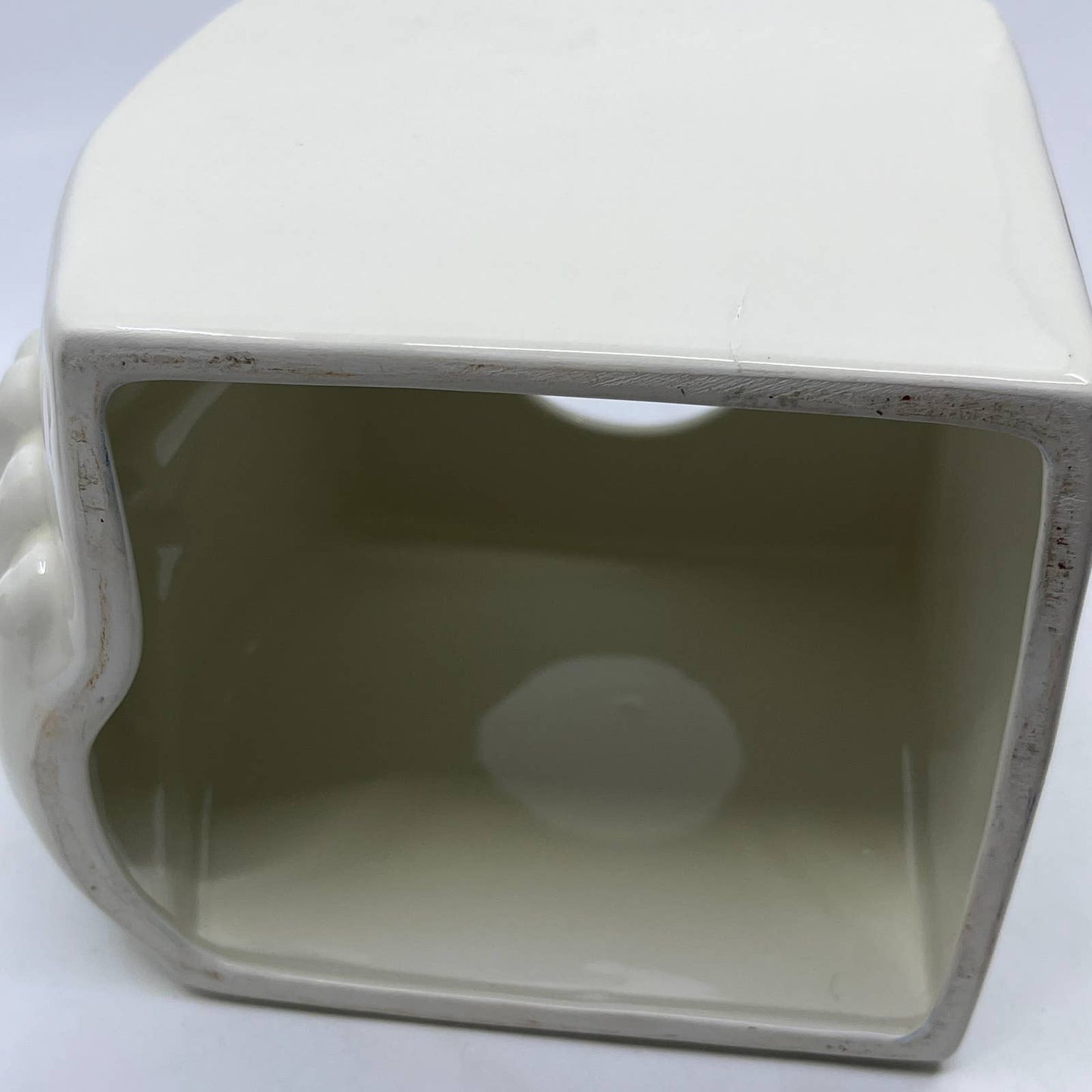 1980s Ceramic Face Sneezing Nose Winking Tissue Box Cover Fitz and Floyd TI1