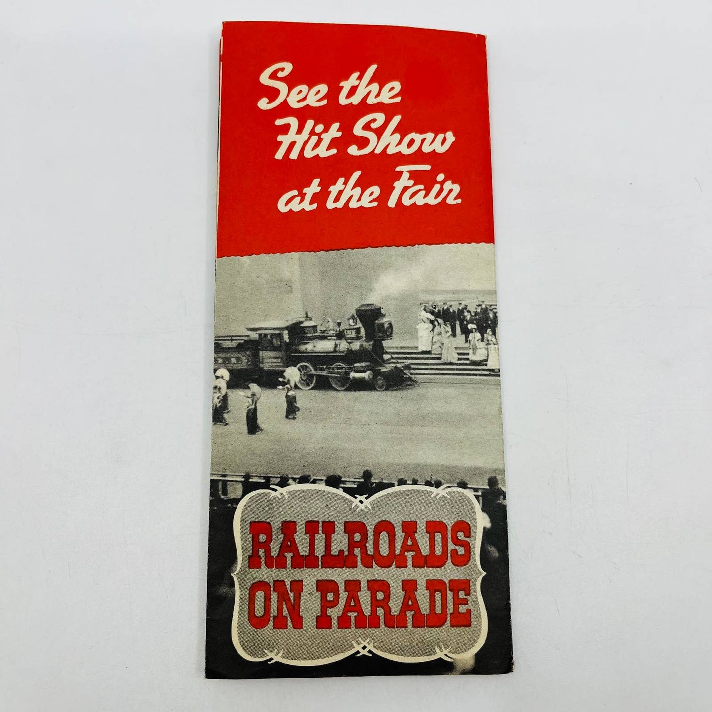 1939 New York World’s Fair RAILROADS ON PARADE Brochure & Fold Out Map D3