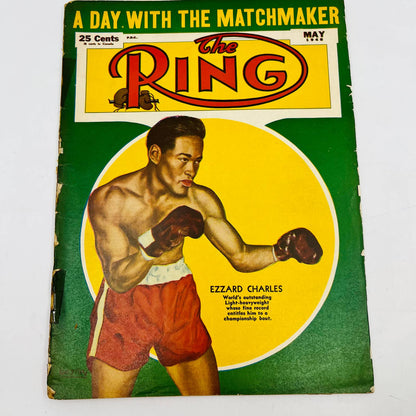 1948 May - The Ring Boxing Magazine – Ezzard Charles Cover TA5