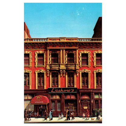 Vintage Postcard - Luchow's Famous Restaurant New York City 1963 TJ6-1