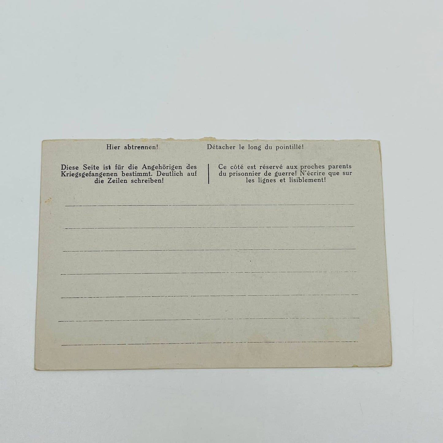 WWII German French POW Prisoner Postcard Lt Druon M Stammlager III KO806 SC2